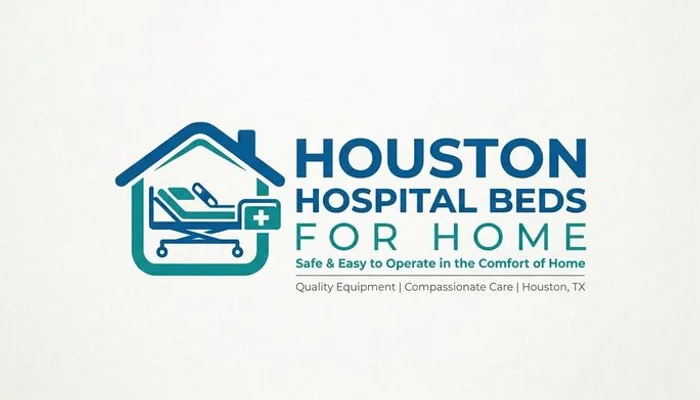 Elderly patient safely using hospital bed side rails to sit up in home bedroom